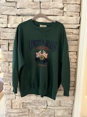 Vintage The Limited Jeans Crewneck Sweatshirt with Embroidery